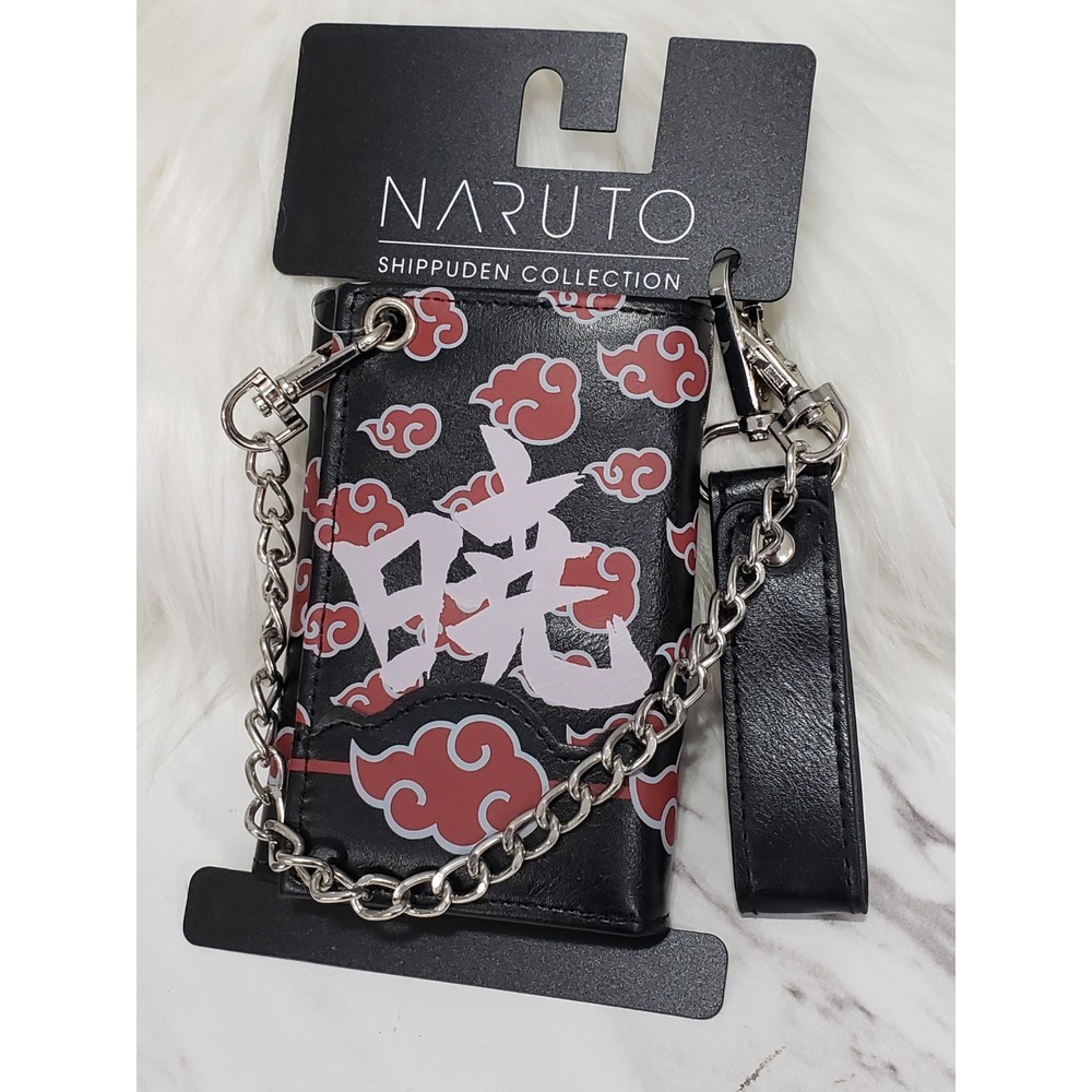 NEW Akatsuki Chain Wallet Black Red Naruto Shippuden Anime hot topic Teen Gift‎